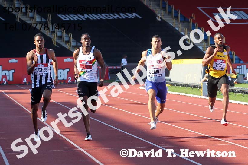 Mens 200 metres, 2019 Muller British Championships, Alexander Stadium, Birmingham. Photo: David T. Hewitson/Sports for All Pics